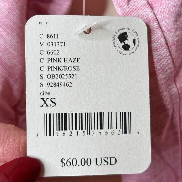 Free People Movement X Hatch Maternity Right On Run Layer Top Pink Haze XS - Picture 6 of 9